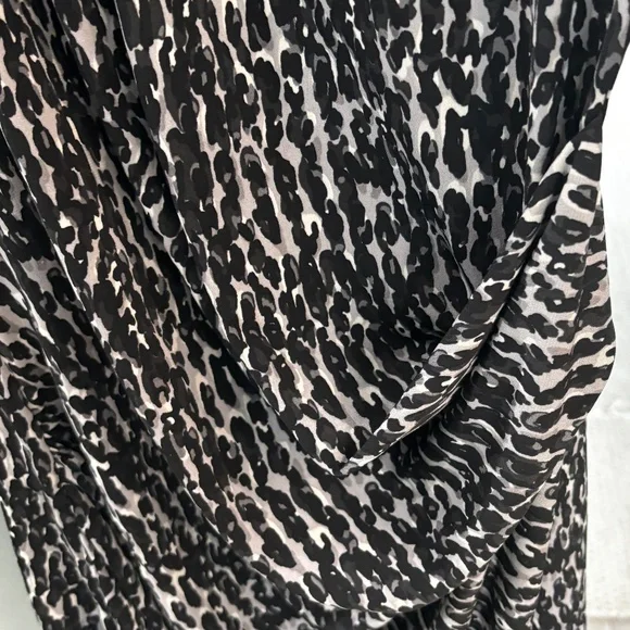 MICHAEL Michael Kors Draped Sheath Dress - Animal Print Size M - Picture 11 of 14